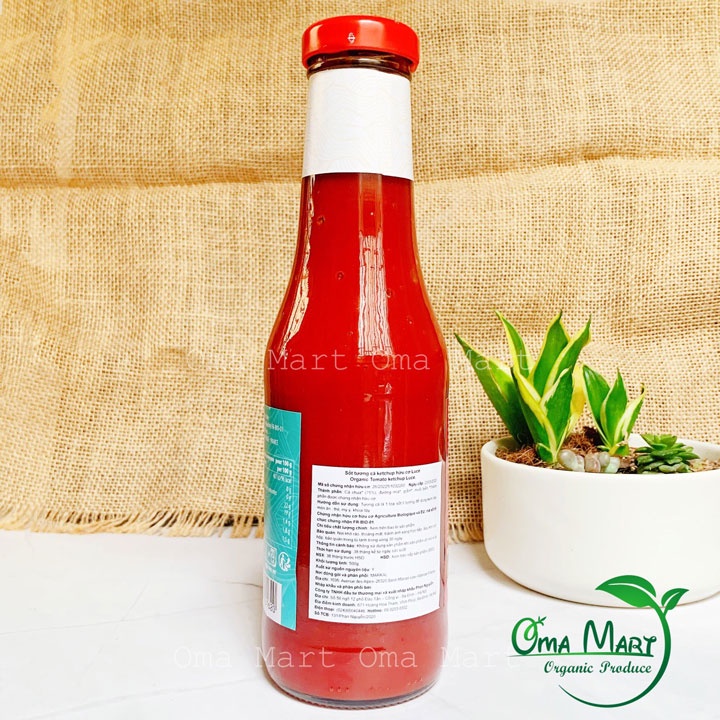 Sốt tương cà Ketchup hữu cơ Luce 500g