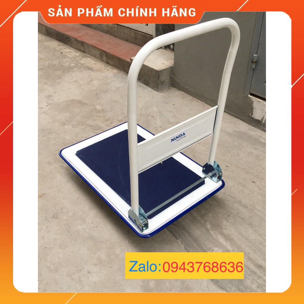 Xe đẩy hàng sàn thép Ninda ND150S Chịu Tải 150kg - [Ảnh Tự Chụp]