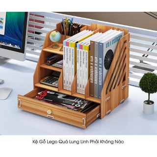 Kệ Gỗ Lego Gọn Gàng Sang Trọng cho văn phòng