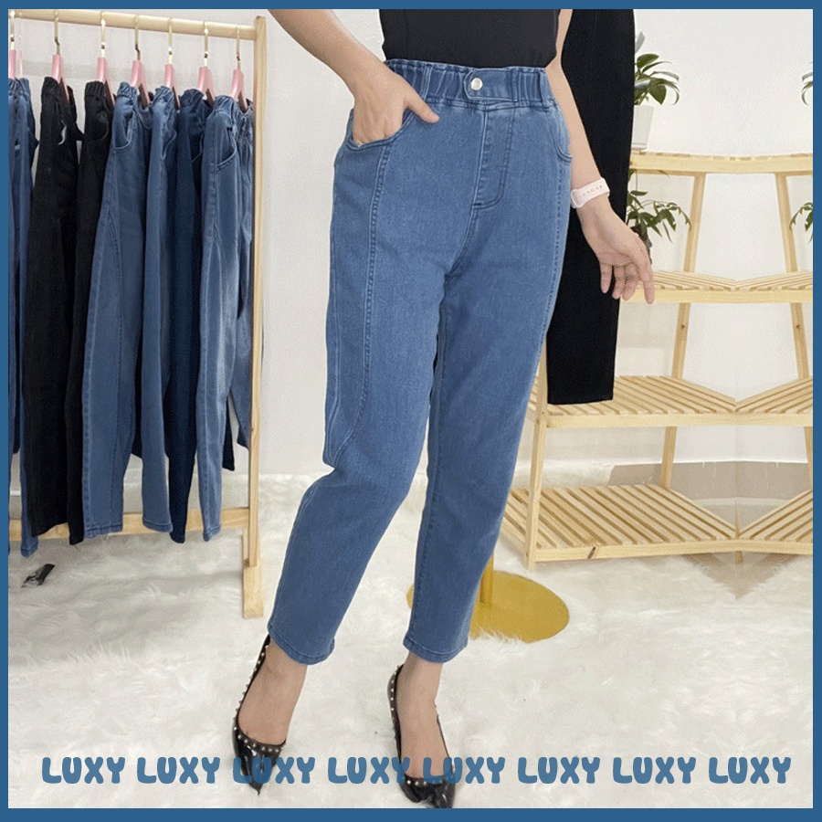[Mã SKAMFSW175 giảm 10K đơn 50K] Quần jean nữ cao cấp cạp chun co giãn 4 chiều Luxy V291 đủ size từ 40kg-80kg