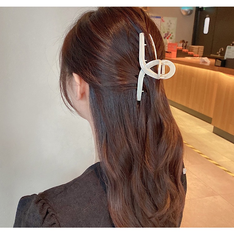 Kẹp Tóc Càng Cua Nhựa Bóng Dài Phong Cách Hàn Quốc