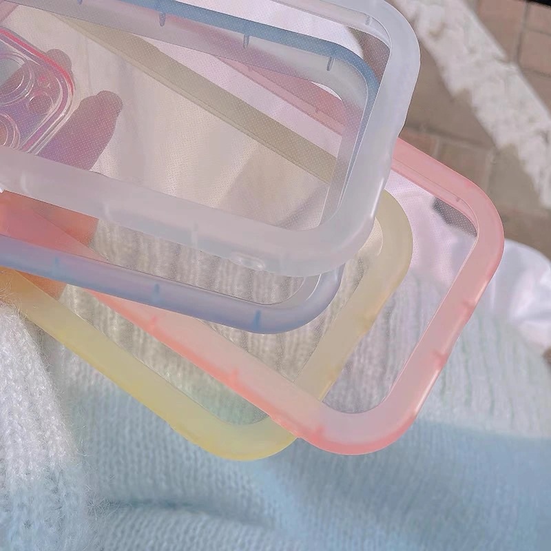 Ốp Điện Thoại TPU Dẻo Màu Kẹo Ngọt Chống Bụi Cổ Điển Cho IPhone 11 12 Pro MAX XR X XS MAX