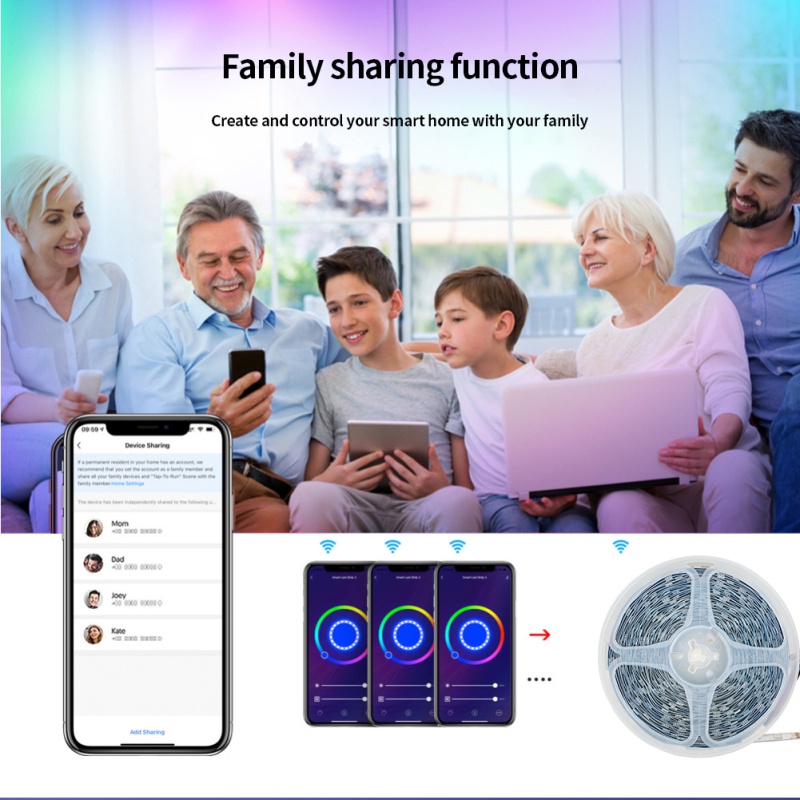 Tuya Bộ Điều Khiển Wifi / Bluetooth/Hồng Ngoại Rgb Cho Dải Đèn Led Bộ Điều Khiển 5050 Rgb Với Đèn Flash Điều Khiển Từ Xa12_vn