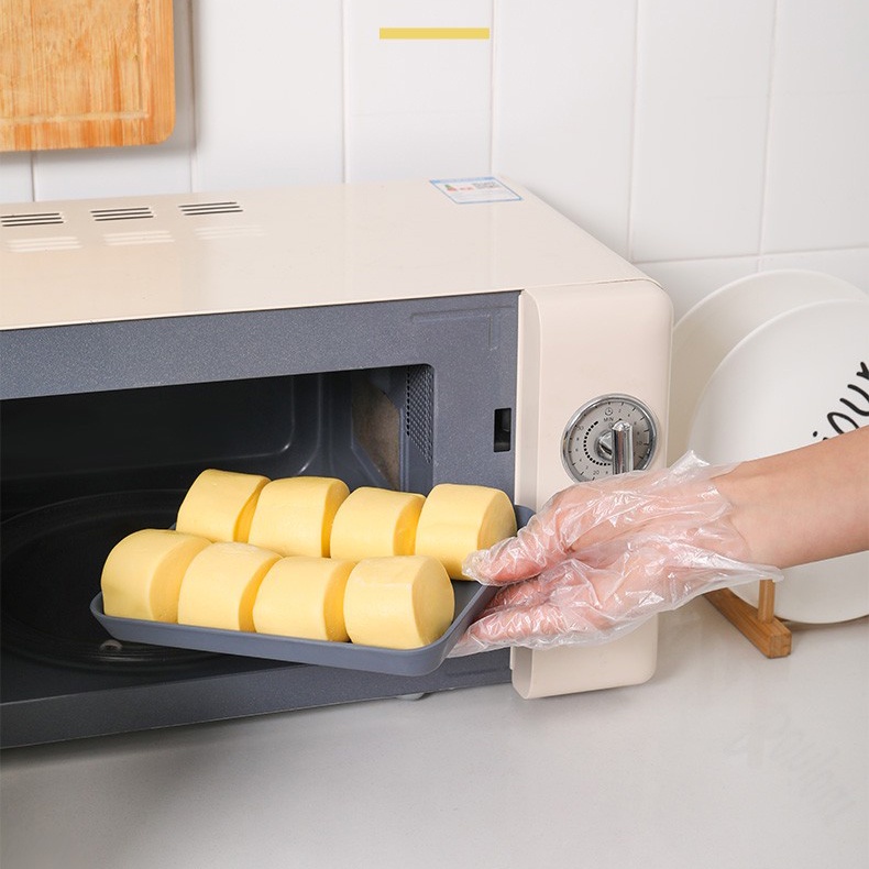 Bộ 100 găng tay nhựa pe sử dụng một lần màu trong suốt hợp vệ sinh tiện lợi