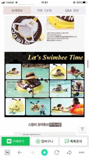 Phao bơi con ong cho bé Swim Bee