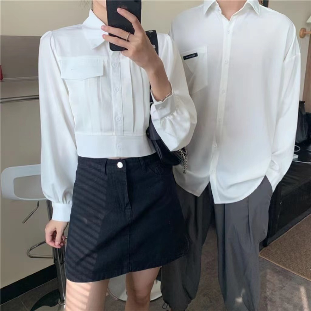 Áo sơ mi BH tay dài kẻ sọc thời trang Hàn Quốc cho nữ