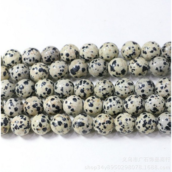 Chuỗi hạt đá tự nhiên 4/6/8/10/12mm 15'' dùng làm trang sức thủ công