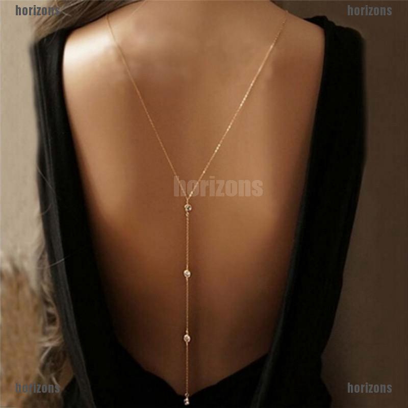 Dây Chuyền Cơ Thể Đính Kim Cương Nhân Tạo Thanh Lịch Cho Nữ
