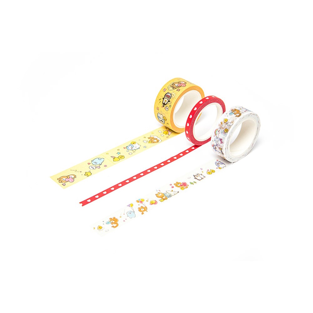 Set 3 Cuộn Băng Dán Giấy Trang Trí ARTBOX Hàn Quốc Họa Tiết Hoạt Hình Đáng Yêu