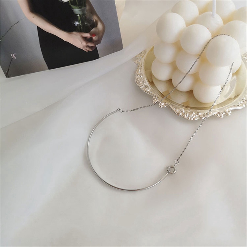 Vòng tay bạc thời trang Hàn Quốc đơn giản cho nữ