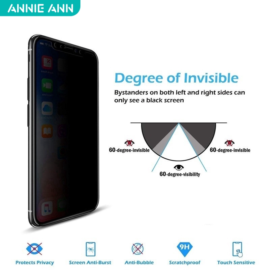 Kính Cường Lực Chống Nhìn Trộm Cho Xiaomi Mi A3 Lite A2 Lite Max 3 Mix 2 Mi 9se 8 Lite 8se