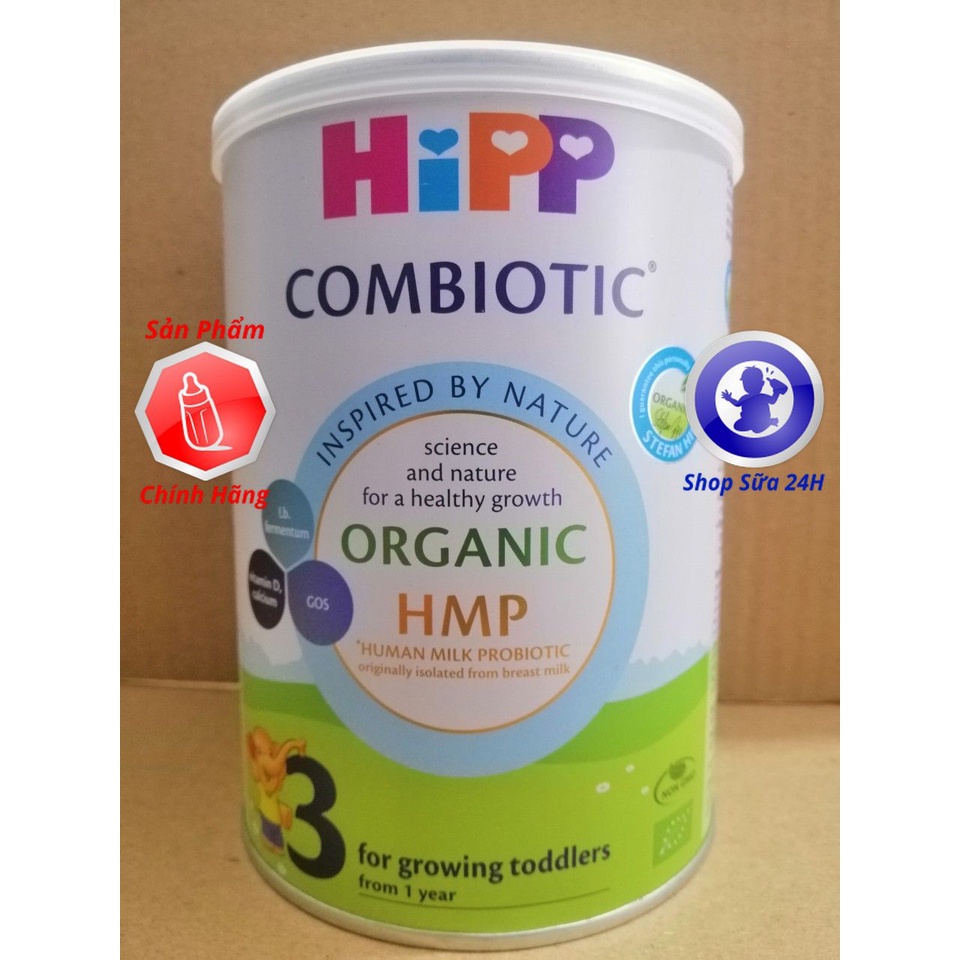 Combo 4 Lon 350g Sữa HiPP ORGANIC COMBIOTIC SỐ 1, SỐ 2, SỐ 3