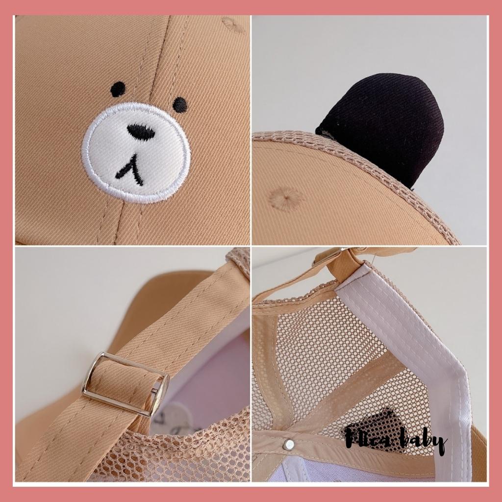 Mũ lưỡi trai hình thú dễ thương cho bé Mica Baby MH176