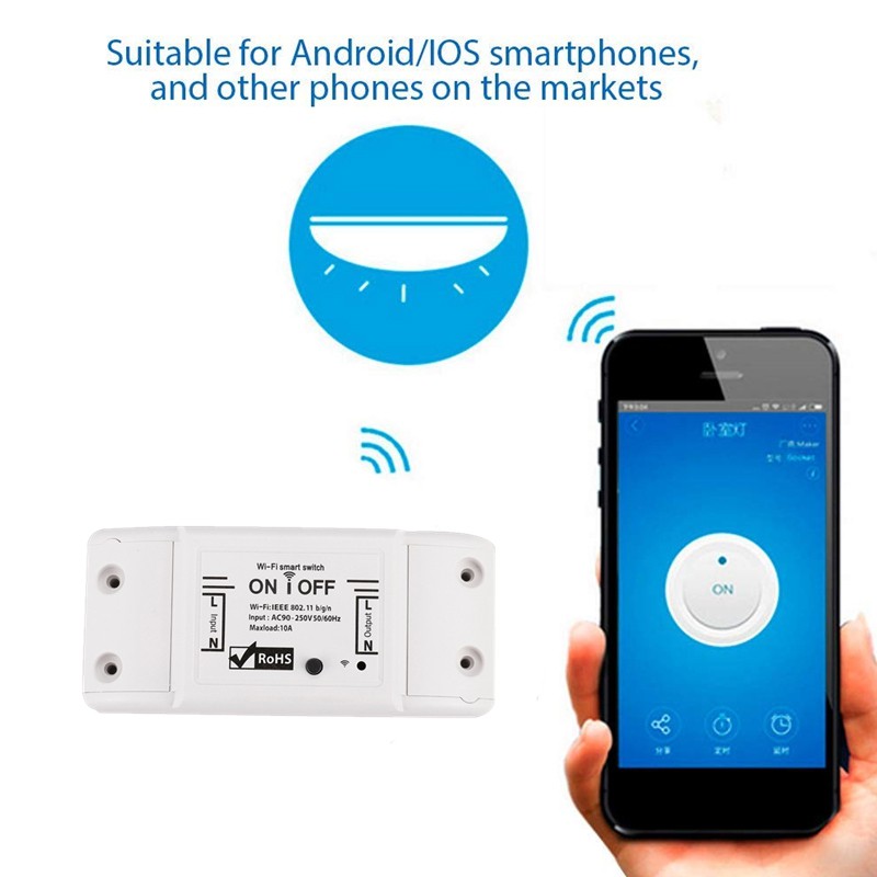Công tắc thông minh điều khiển đèn từ xa bằng app điện thoại cao cấp