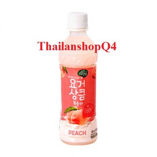 (HCM) Nước đào lợi khuẩn Woongjin chai 340ml