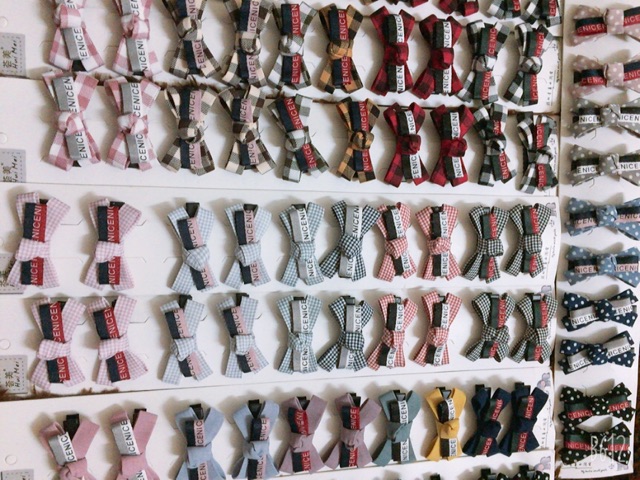 Dây cặp tóc nơ (1 dây= 10 chiếc)  69k