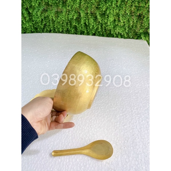 BÁT THÌA ĐĨA ĂN CƠM HÀNG  NGÀY CHẤT LIỆU BẰNG ĐỒNG