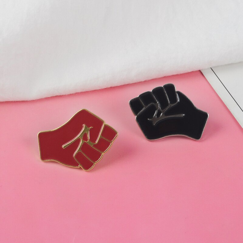 Ghim Cài Áo Tráng Men Màu Đỏ Đen Thời Trang Cho Nam Nữ