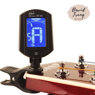 Bộ Chỉnh Dây Đàn Tuner ET-33 | Tuner đa năng đàn guitar, ukulele, violon