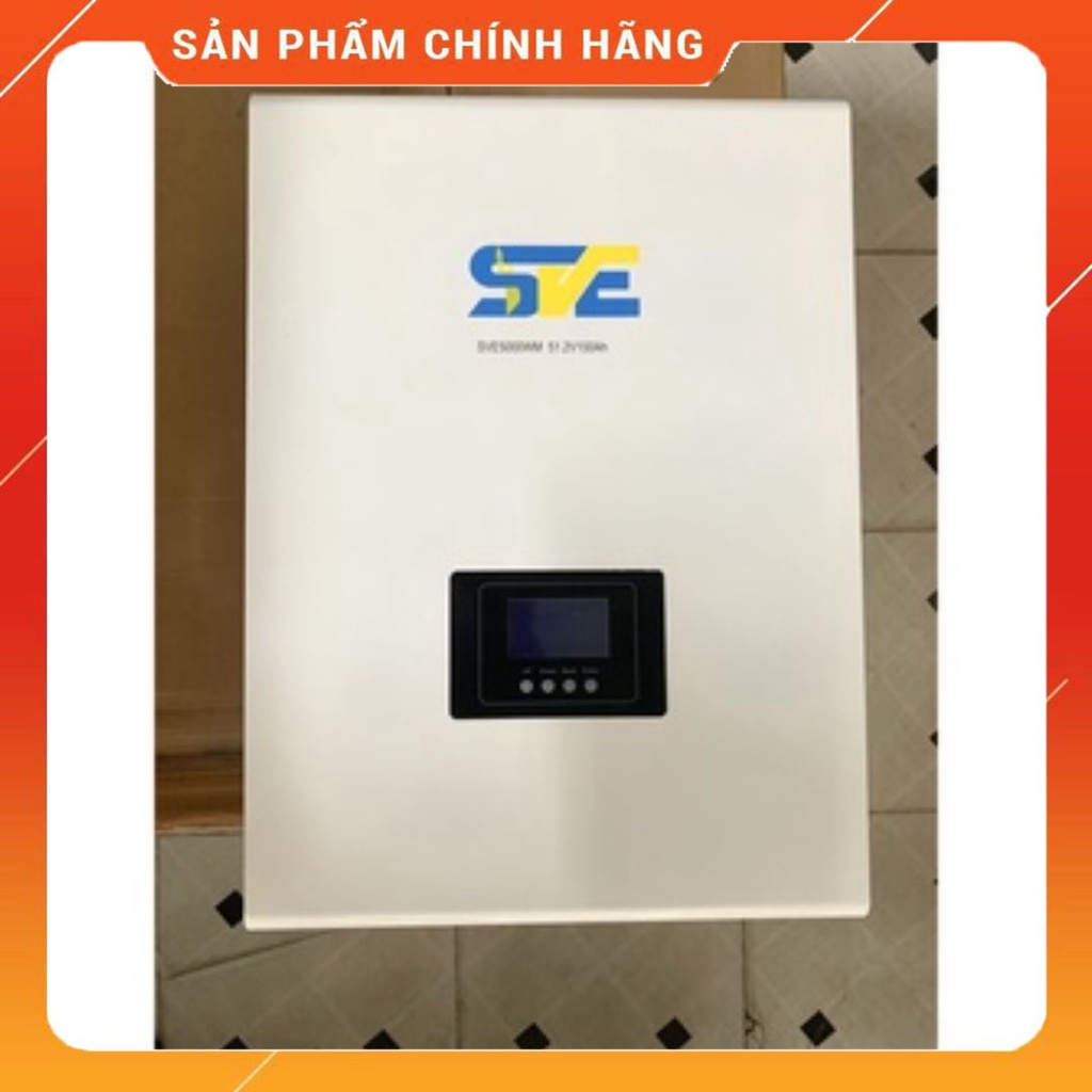 Pin Lithium SVE5000WM 5,12KWH 51,2V 100Ah treo tường
