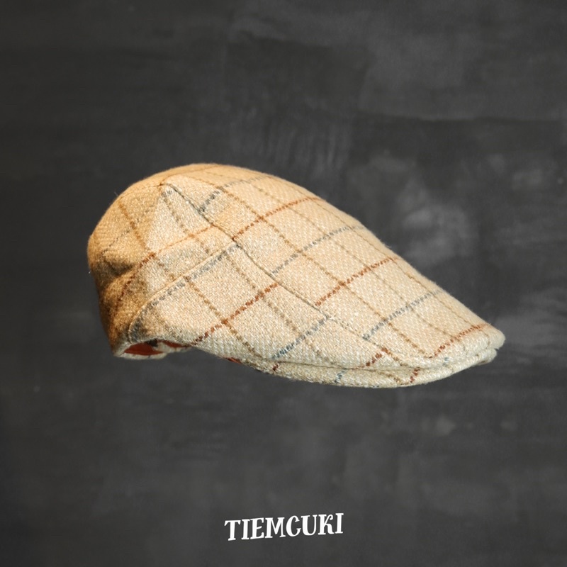 Nón beret cargo phong cách vintage, satorial