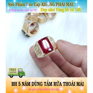  Nhẫn rồng đá vàng không phai màu-Bảo hành 5 năm 