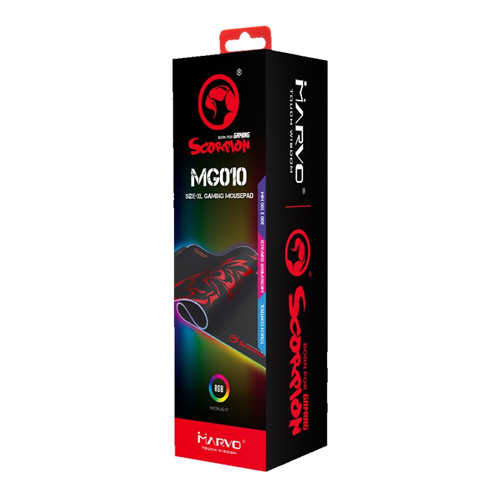 Lót chuột Marvo có đèn led RGB MG08 (350x250x4mm) , MG010 (800x310x4mm) bàn di chuột , mousepad chiến game chuyên nghiep