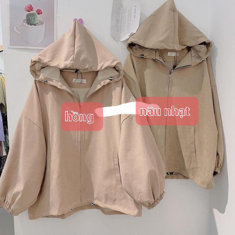 Áo Khoác Nữ Fom Rộng 2 Lớp Đa Công Dụng Loại Cao Cấp