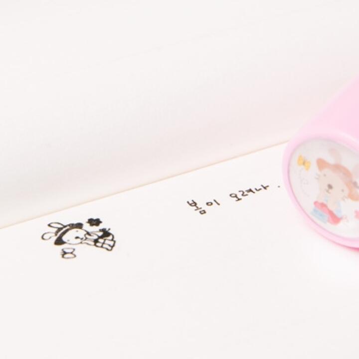 Con Dấu In Tem ARTBOX Hàn Quốc Hình Tròn Họa Tiết Thỏ Dễ Thương