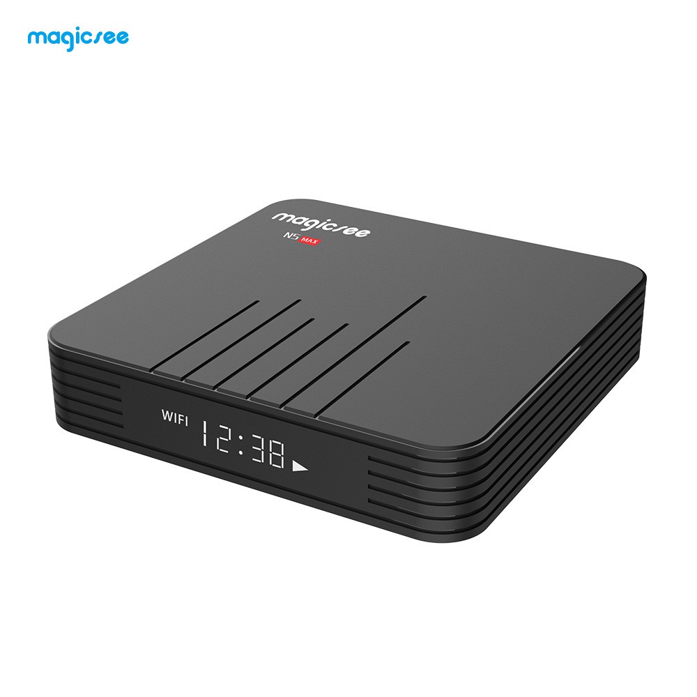 Android Tivi Box Magicsee N5 Max phiên bản 2020 - Ram 4GB, Rom 32Gb, Android 9.0 ( Có Bản ATV) - Bảo Hành 24 Tháng