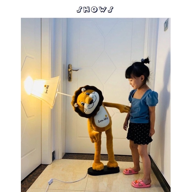 Đèn cây hình thú 3D hoạt hình nhồi bông dễ thương cho bé