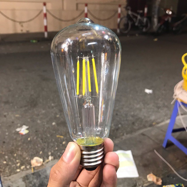 Bóng đèn Led giả sợi đốt Vintage Edison ST64 - Bóng trang trí