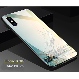 Ốp Iphone X - Ốp lưng kính cường lực Iphone X