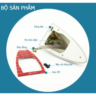 Anten vây cá có đèn led (Trắng)