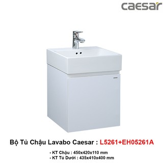 Bộ tủ chậu lavabo Caesar LF5261 + EH05261AV
