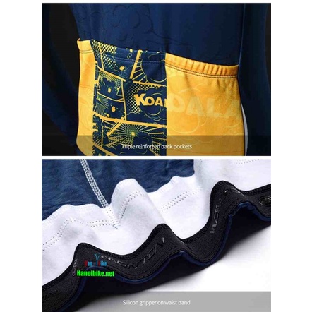 Áo dài tay thể thao lót nỉ Monton KOALA BLUE