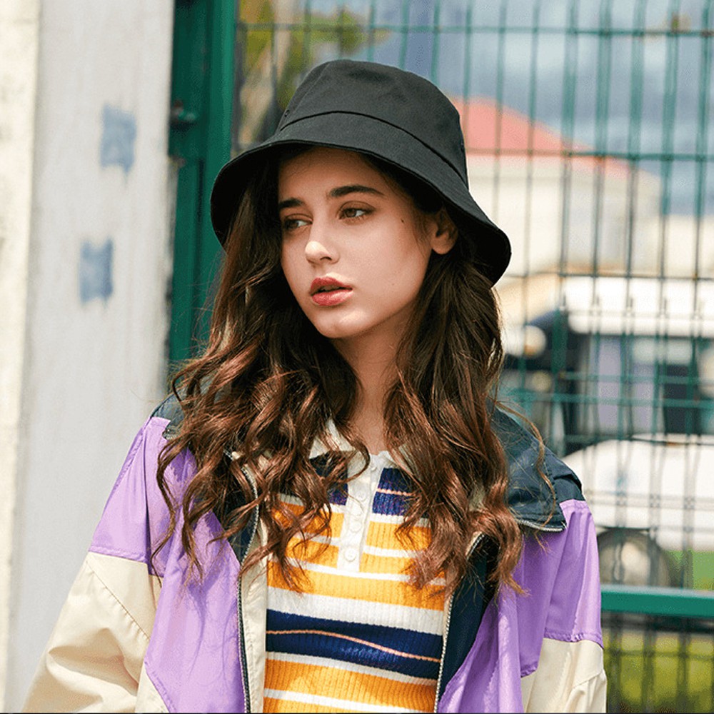 Mũ Tai Bèo Chống Tia UV Vành Rộng Có Thể Gấp Gọn Thời Trang Xuân Hè Cho Nam Và Nữ