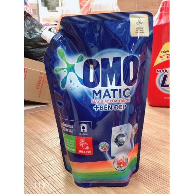 Túi Nước giặt Omo Matic dành cho máy giặt cửa trước túi 2kg