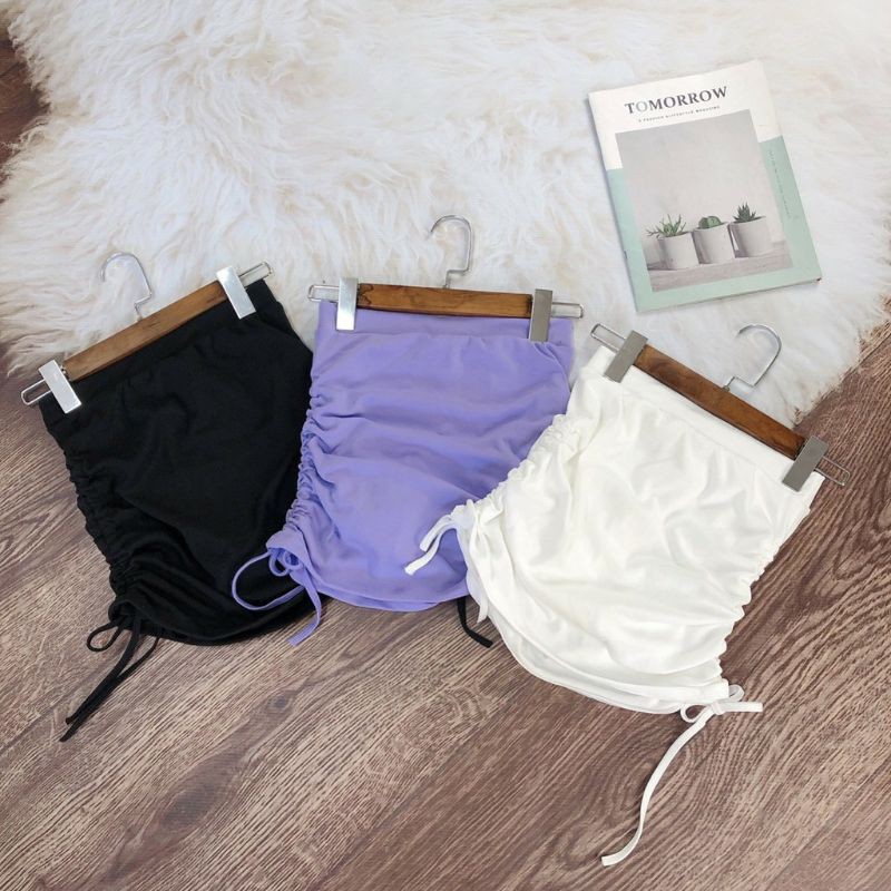 Chân váy rút dây 2 bên có may kèm quần bên trong | BigBuy360 - bigbuy360.vn