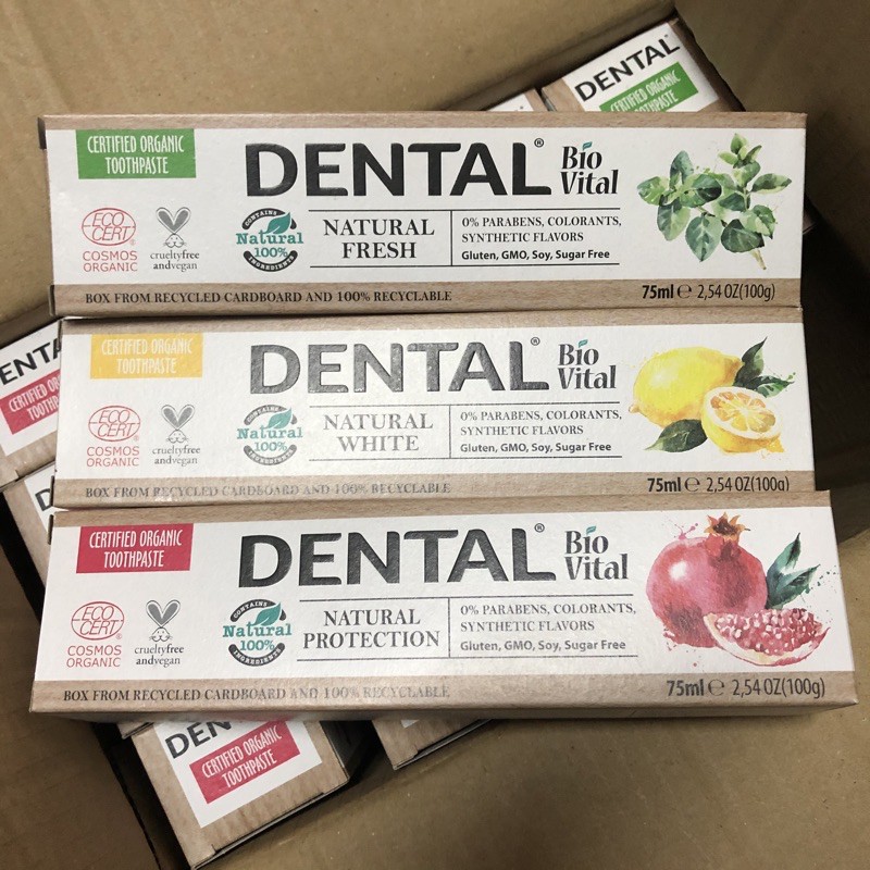 [BIO VITAL] KEM ĐÁNH RĂNG HỮU CƠ CHO NGƯỜI LỚN (75ml) - Organic Toothpaste