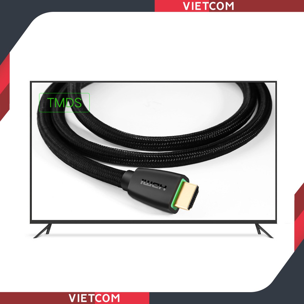 Cáp HDMI 2.0 Ugreen - Support 3D, 2K/144Hz, 4K/60Hz - Tích Hợp Ethernet