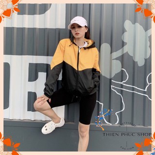 Áo khoác dù nữ phối 2 màu