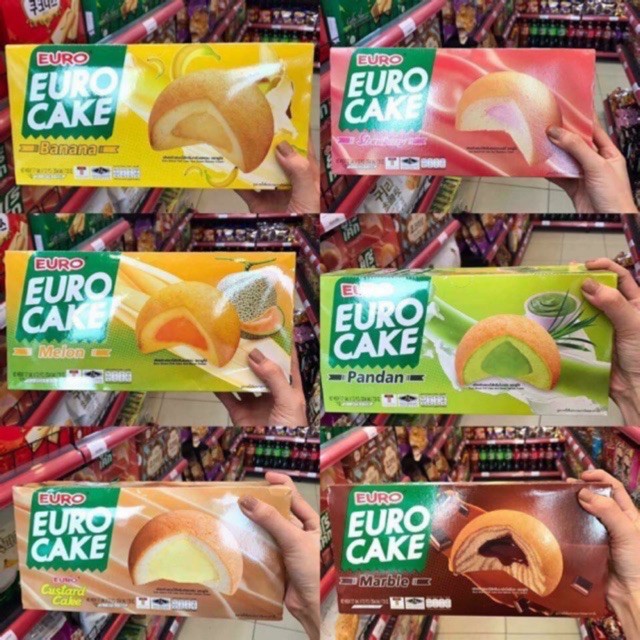 BÁNH TRỨNG THÁI LAN EURO CAKE ĐỦ VỊ 204G