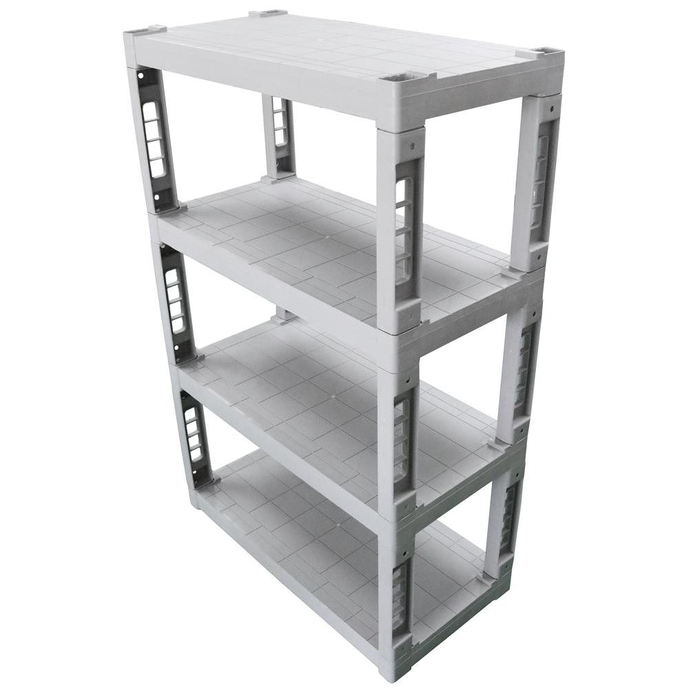 HomeBase SPRING Gía để đồ 4 tầng bằng nhựa Thái Lan W16xH90,5xD46cm