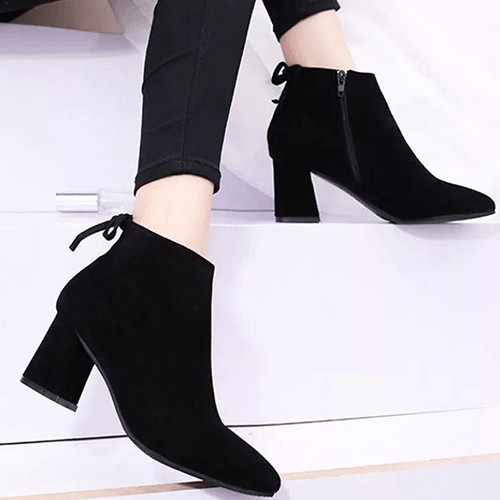 GIÀY BỐT NỮ DA LỘN GÓT NƠ | BigBuy360 - bigbuy360.vn