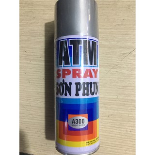 Sơn xịt ATM màu bạc A300, 400ml