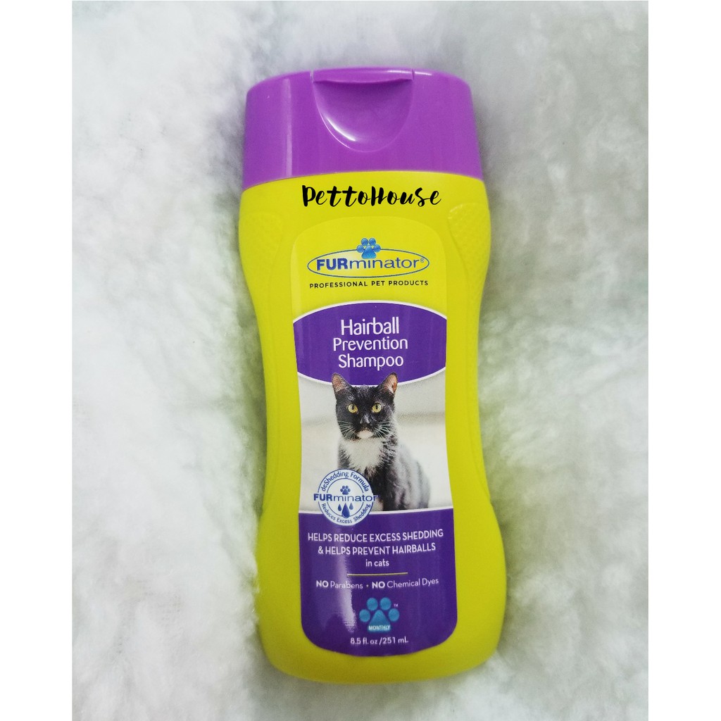 Sữa tắm cho mèo ngăn ngừa búi lông Hairball Prevention Shampoo Furminator 251ml