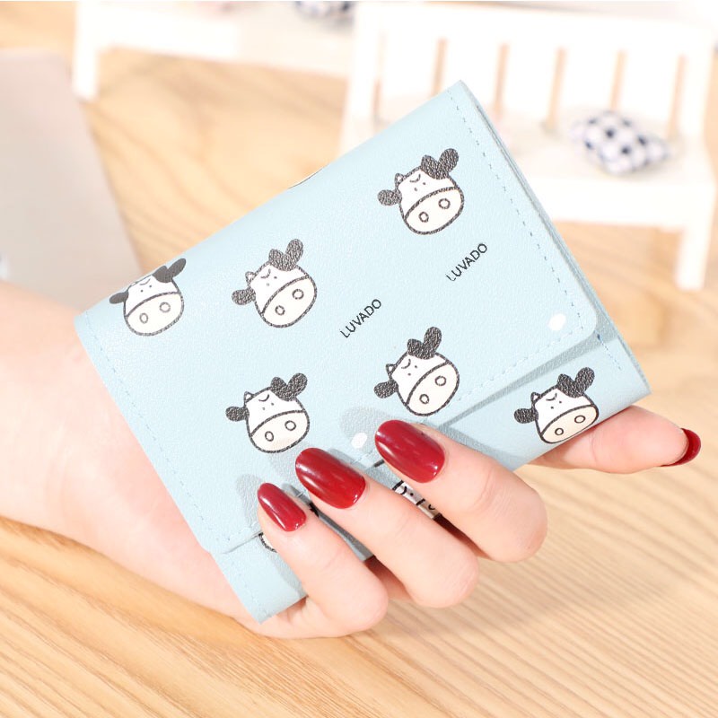 Ví nữ mini cute đẹp cầm tay LUVADO thời trang cao cấp nhỏ gọn bỏ túi VD516