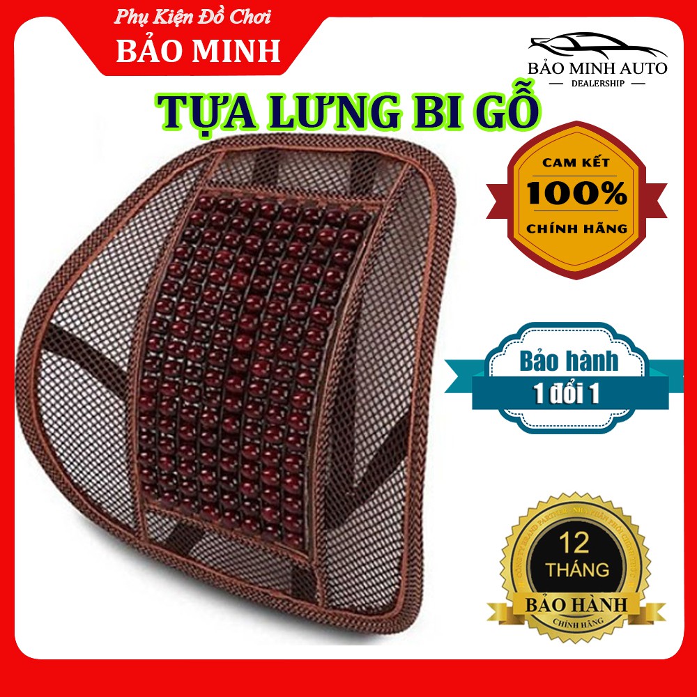 Tựa Lưng Lưới Đan Hạt Gỗ  - Tựa Lưng Dùng Cho Ô tô Và Văn Phòng Chống Mỏi Lưng - Tốt Cho Cột Sống