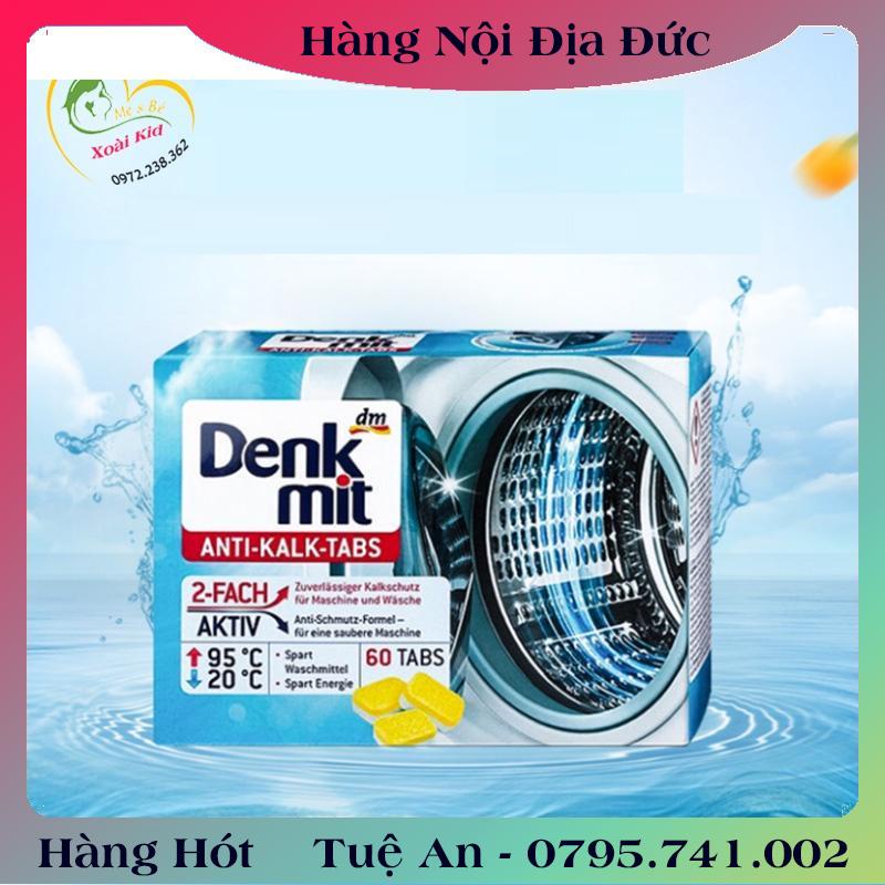 BÁN LẺ 10 Viên tẩy lồng giặt Denkmit siêu sạch của Đức, vệ sinh lồng máy giặt  .